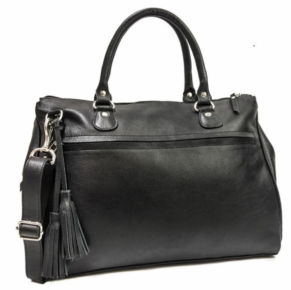 HidesHandcrafted Canada Leather Satchel - Picture 2 of 6